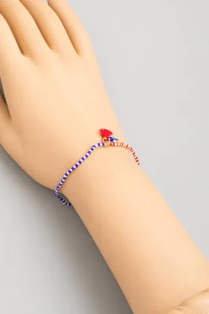 Evil Eye Tassel Bracelet
