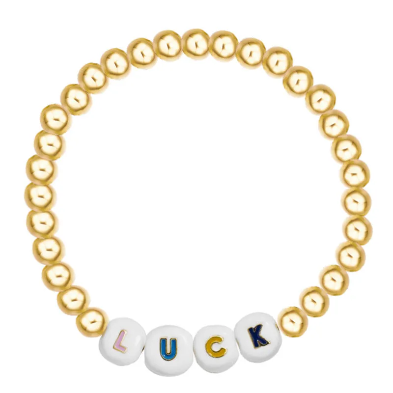 Fashion simple dice bracelet letter bracelet