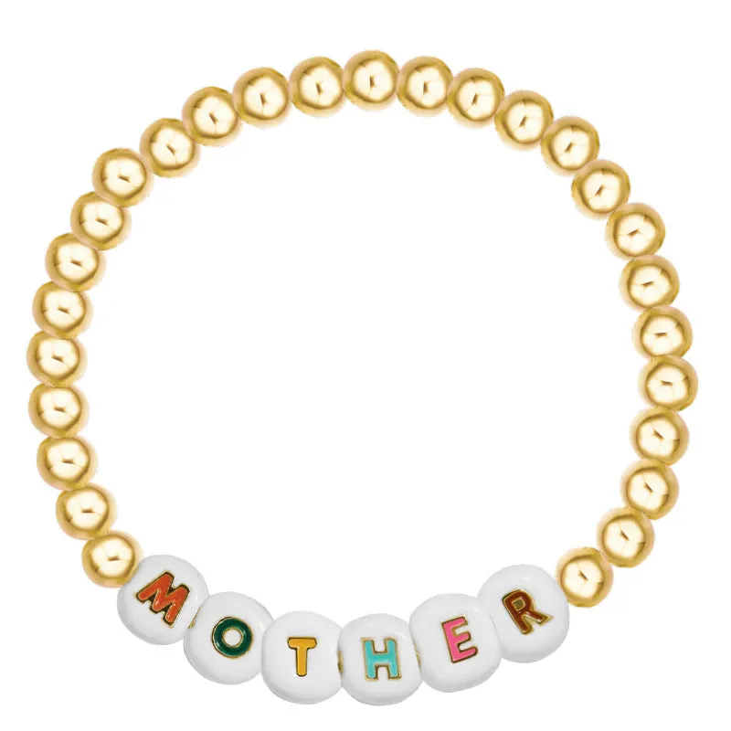 Fashion simple dice bracelet letter bracelet
