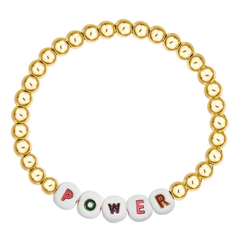 Fashion simple dice bracelet letter bracelet