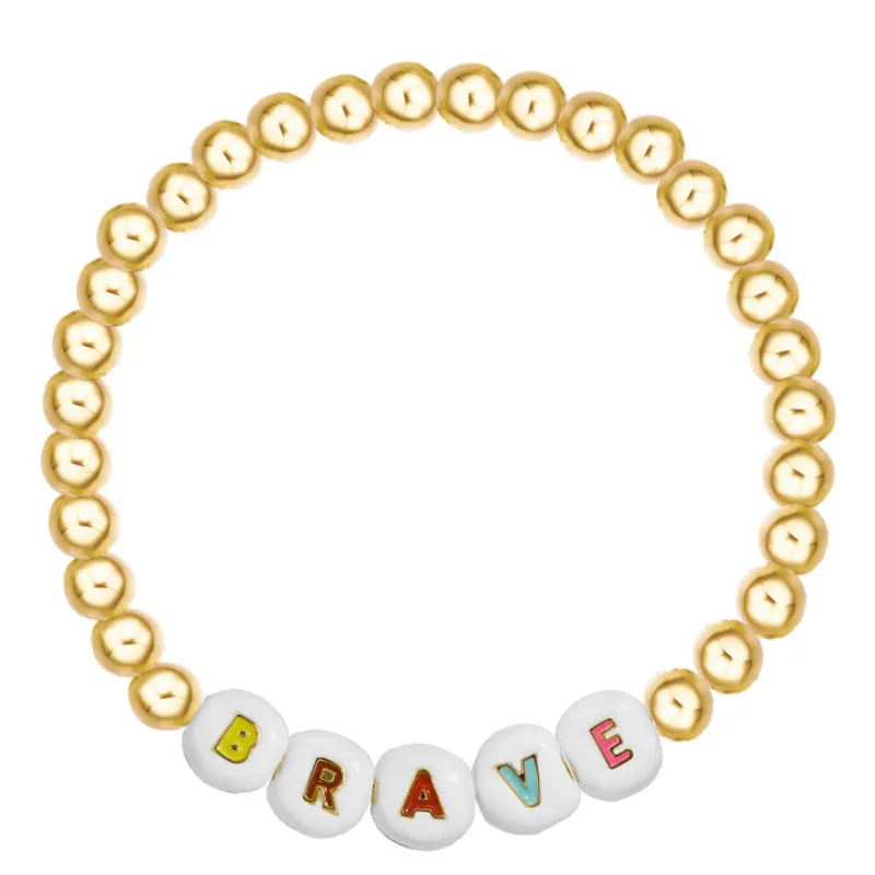 Fashion simple dice bracelet letter bracelet