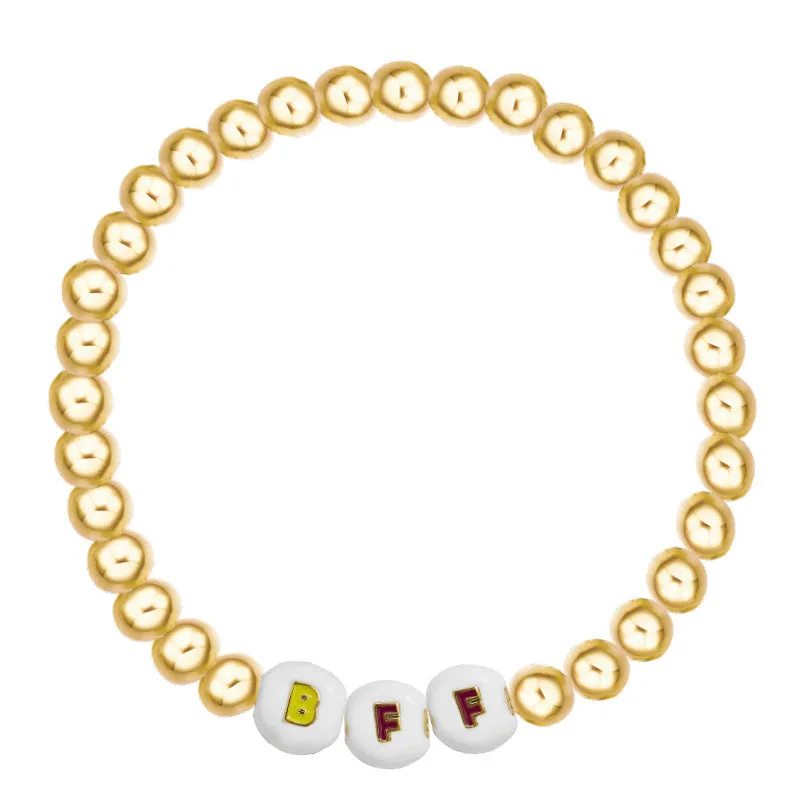 Fashion simple dice bracelet letter bracelet