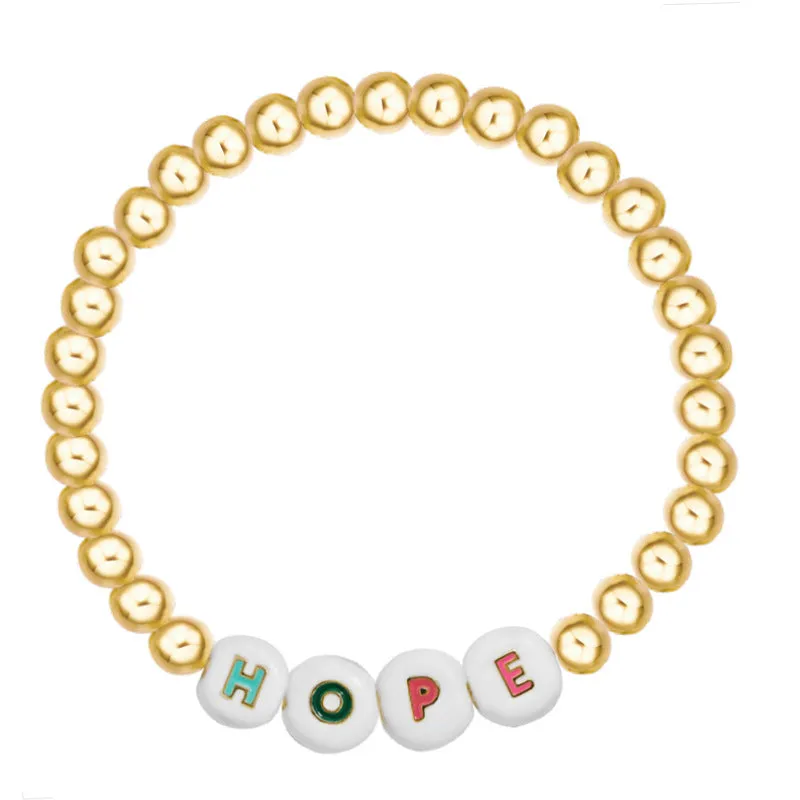 Fashion simple dice bracelet letter bracelet