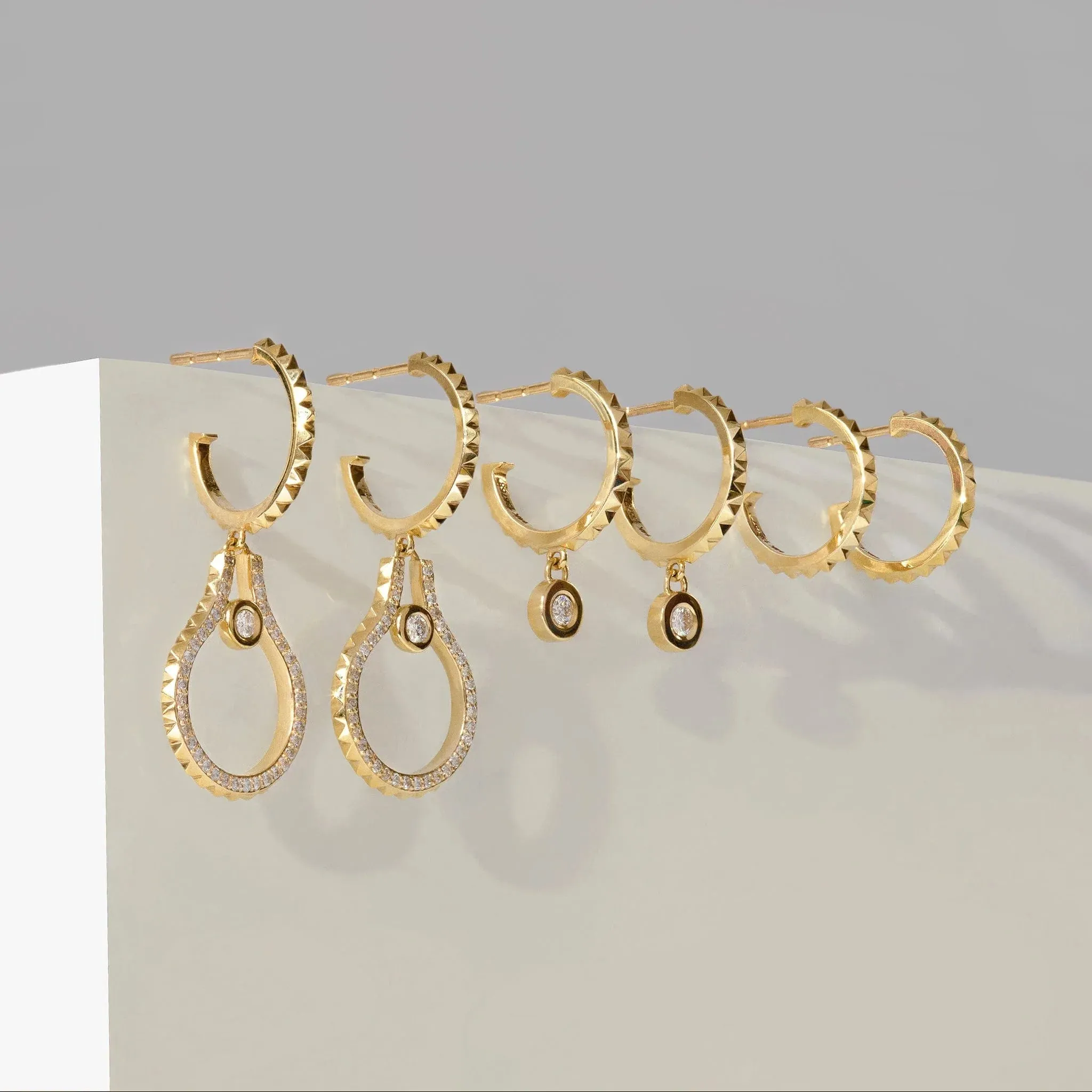 Foundation Bezel Huggie Hoops