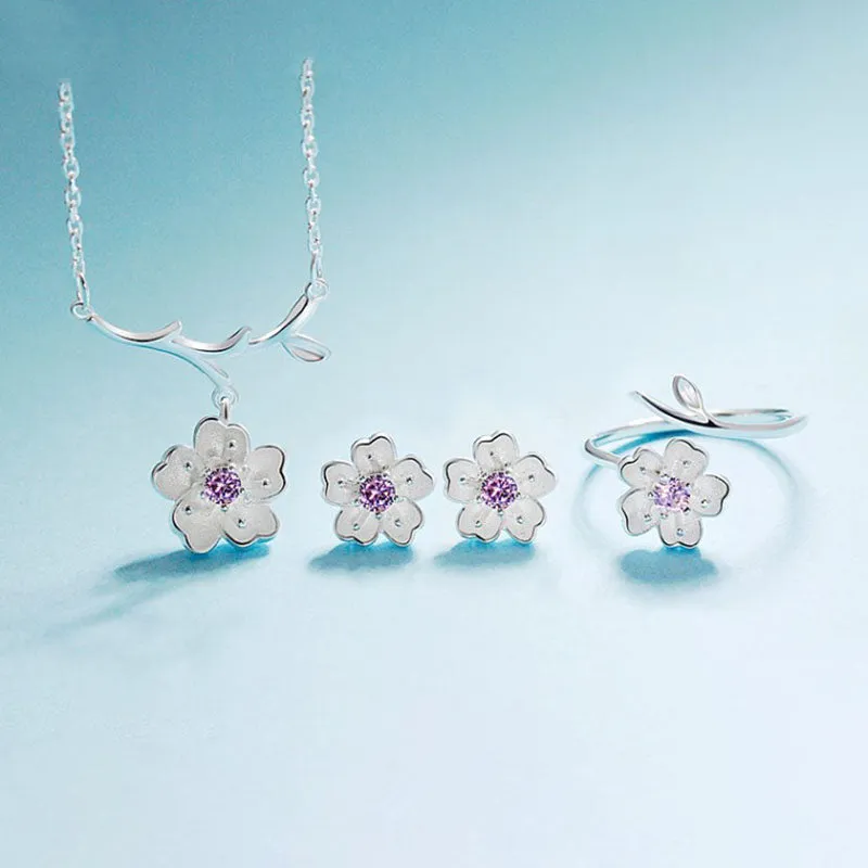 Four Sakura Bracelets Women's Simple Small Fresh Birthday Gift Bracelets