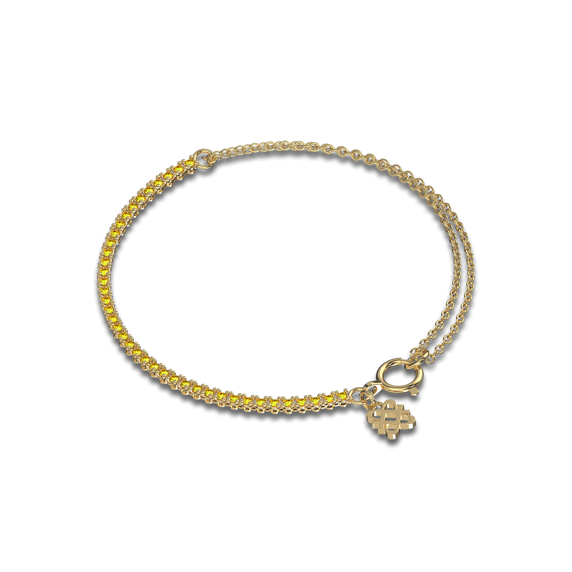 Fusion Dual Chain Diamond Bracelet