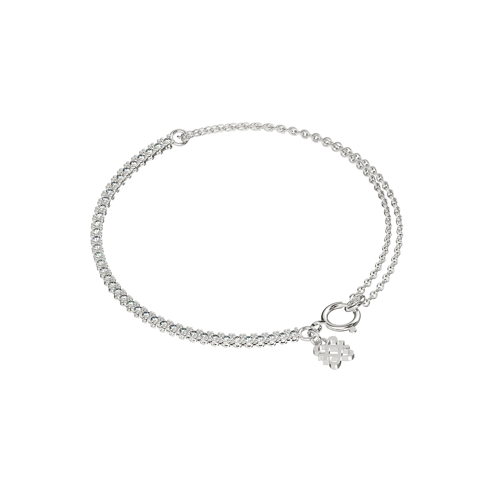 Fusion Dual Chain Diamond Bracelet