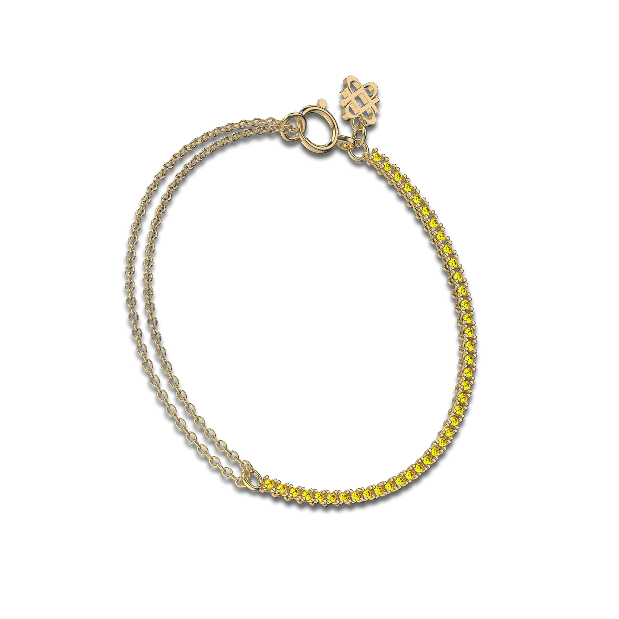 Fusion Dual Chain Diamond Bracelet