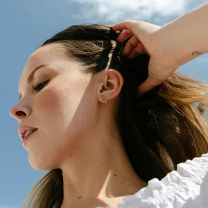 gemma crystal lined studs