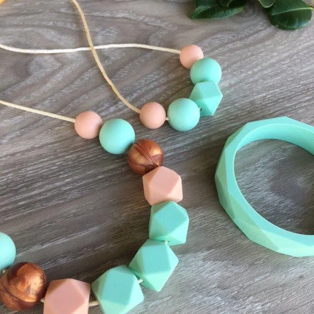 GEO Silicone Teething Bangle