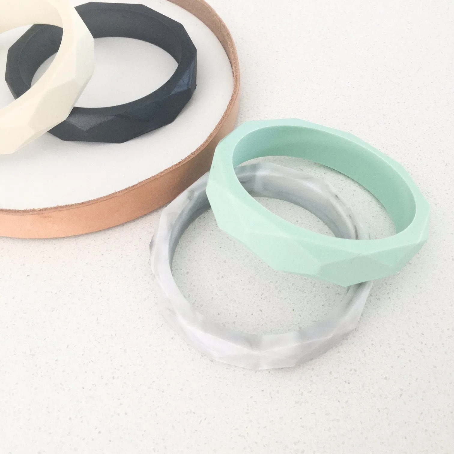 GEO Silicone Teething Bangle