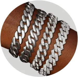 Gold Bracelets for Women, Gold Plated Cuban Link Chain Bracelet Pack Layered Metal Link Bracelet Set Fashion Jewelry for Women Set