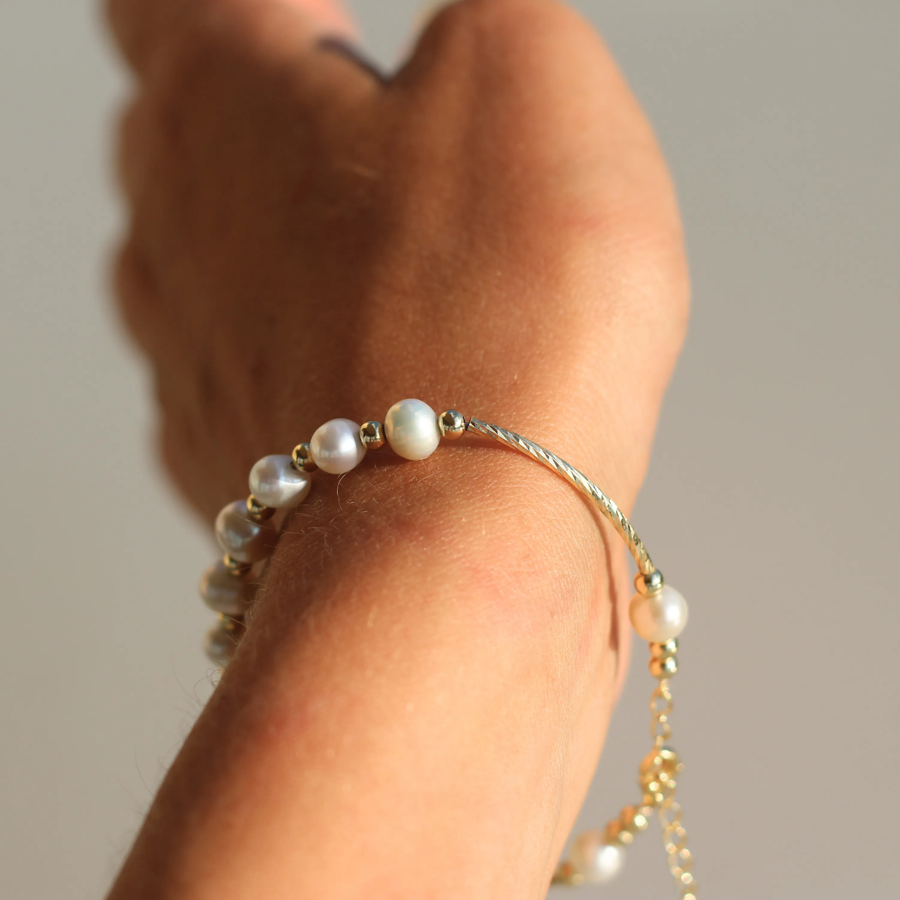 Golden Sands Pearl Bracelet
