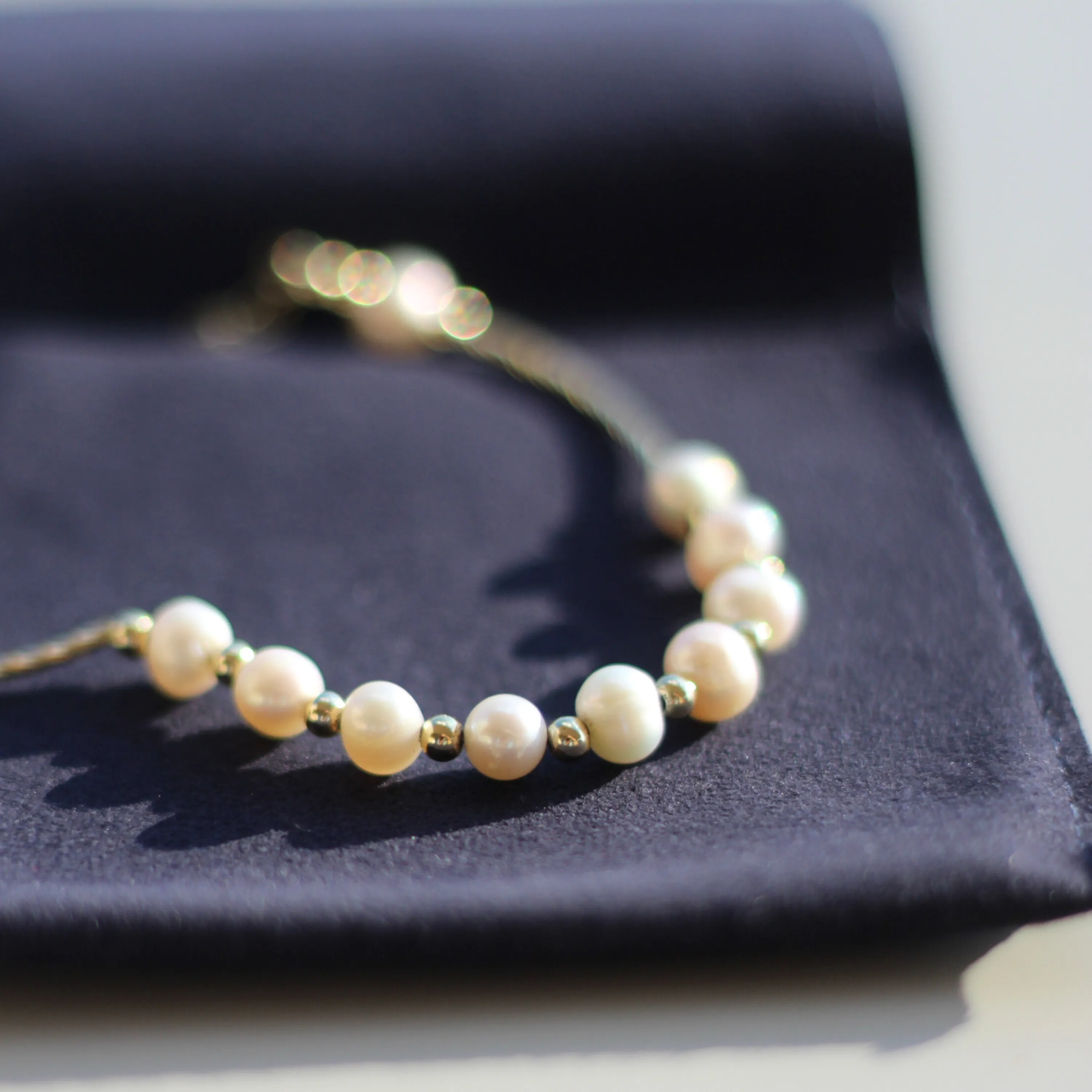 Golden Sands Pearl Bracelet