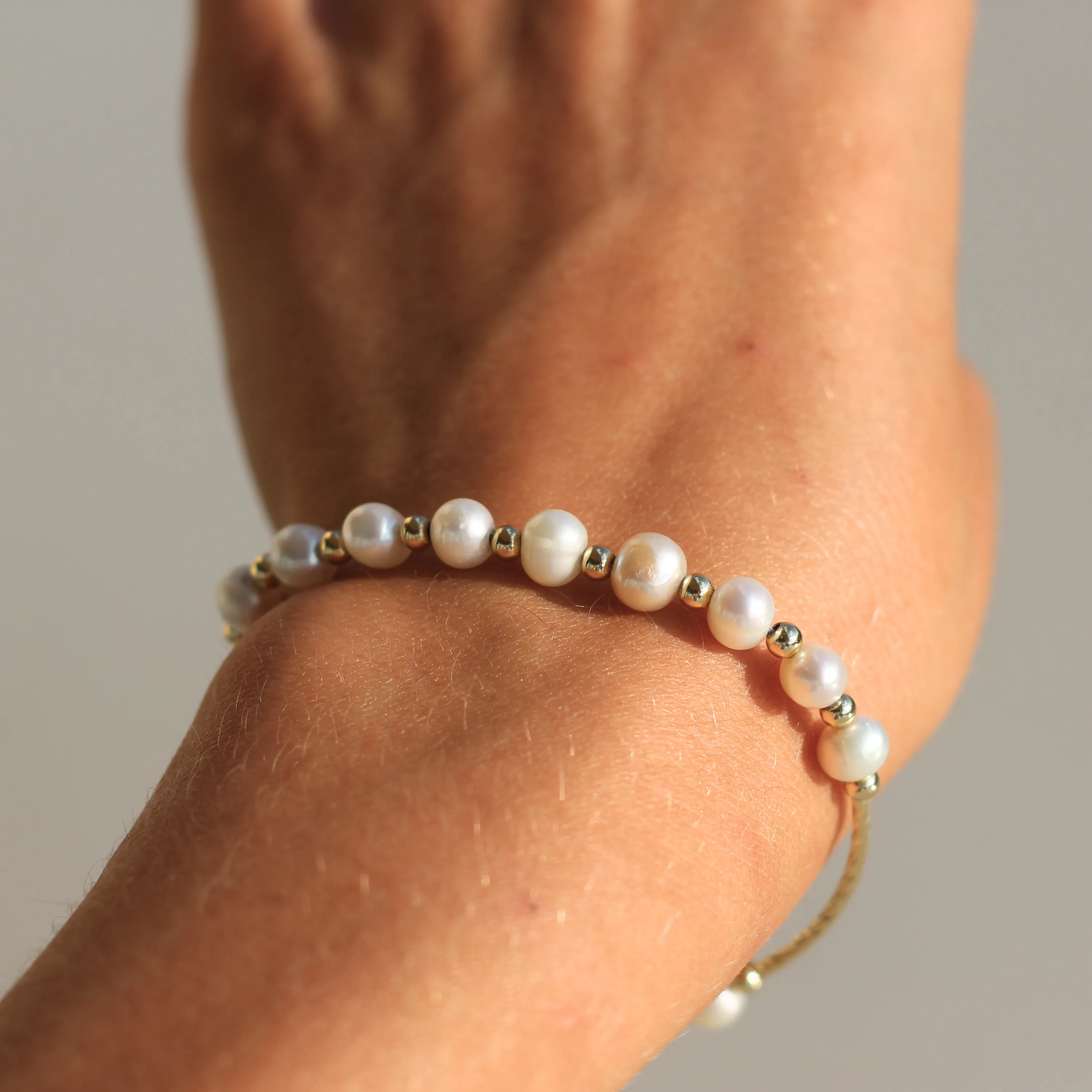 Golden Sands Pearl Bracelet