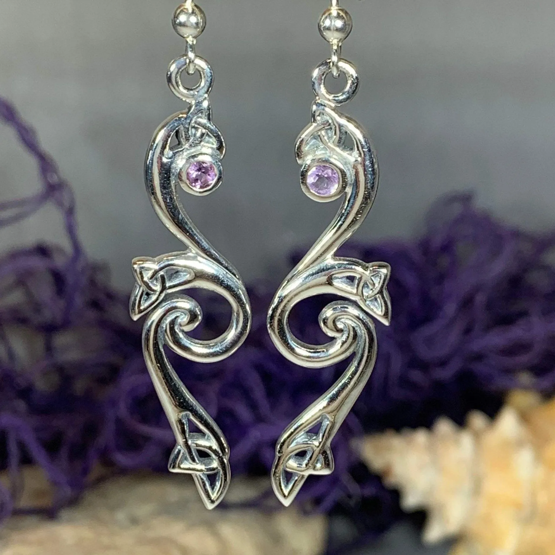 Graceful Trinity Knot Earrings
