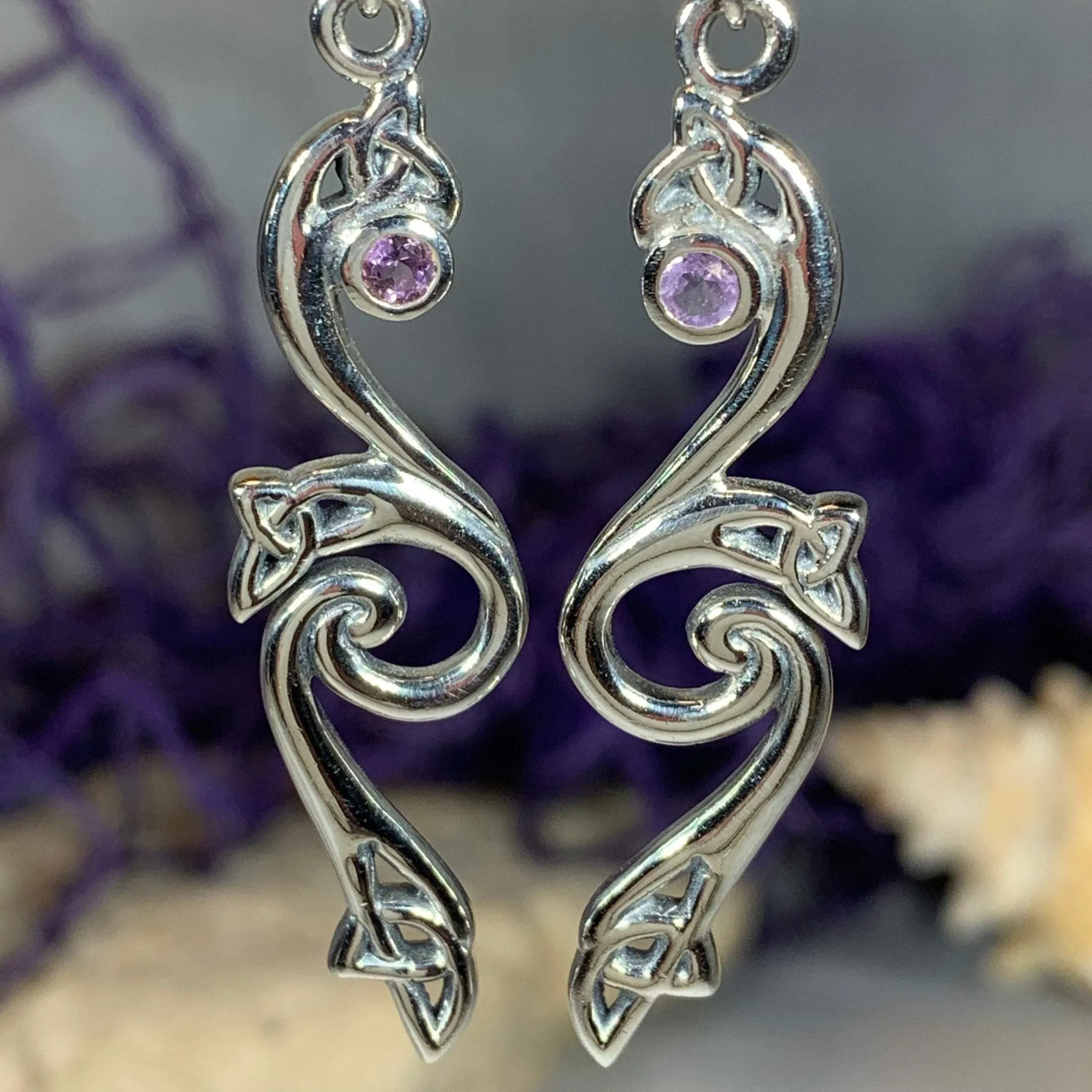 Graceful Trinity Knot Earrings