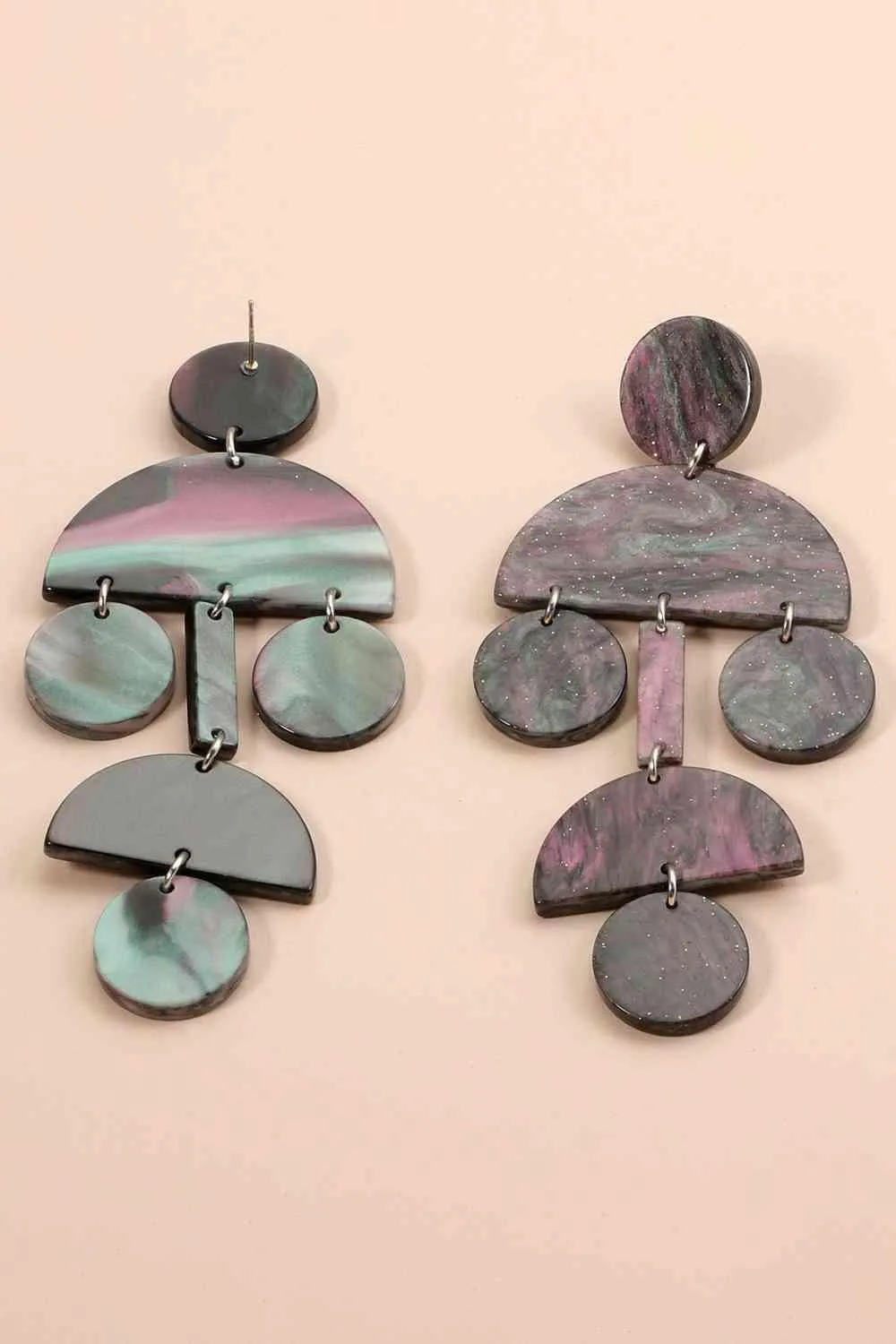Graceful Vibe Geometric Dangle Earrings