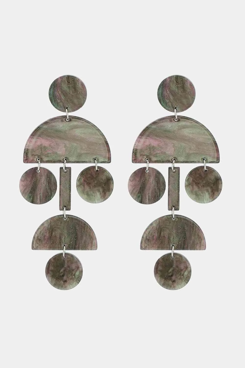 Graceful Vibe Geometric Dangle Earrings