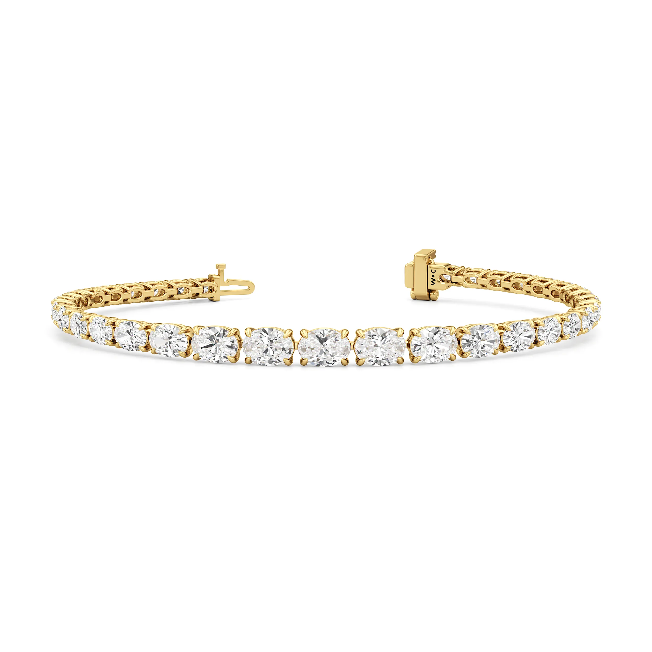 Graduating Oval Tennis Bracelet