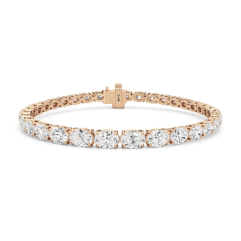 Graduating Oval Tennis Bracelet