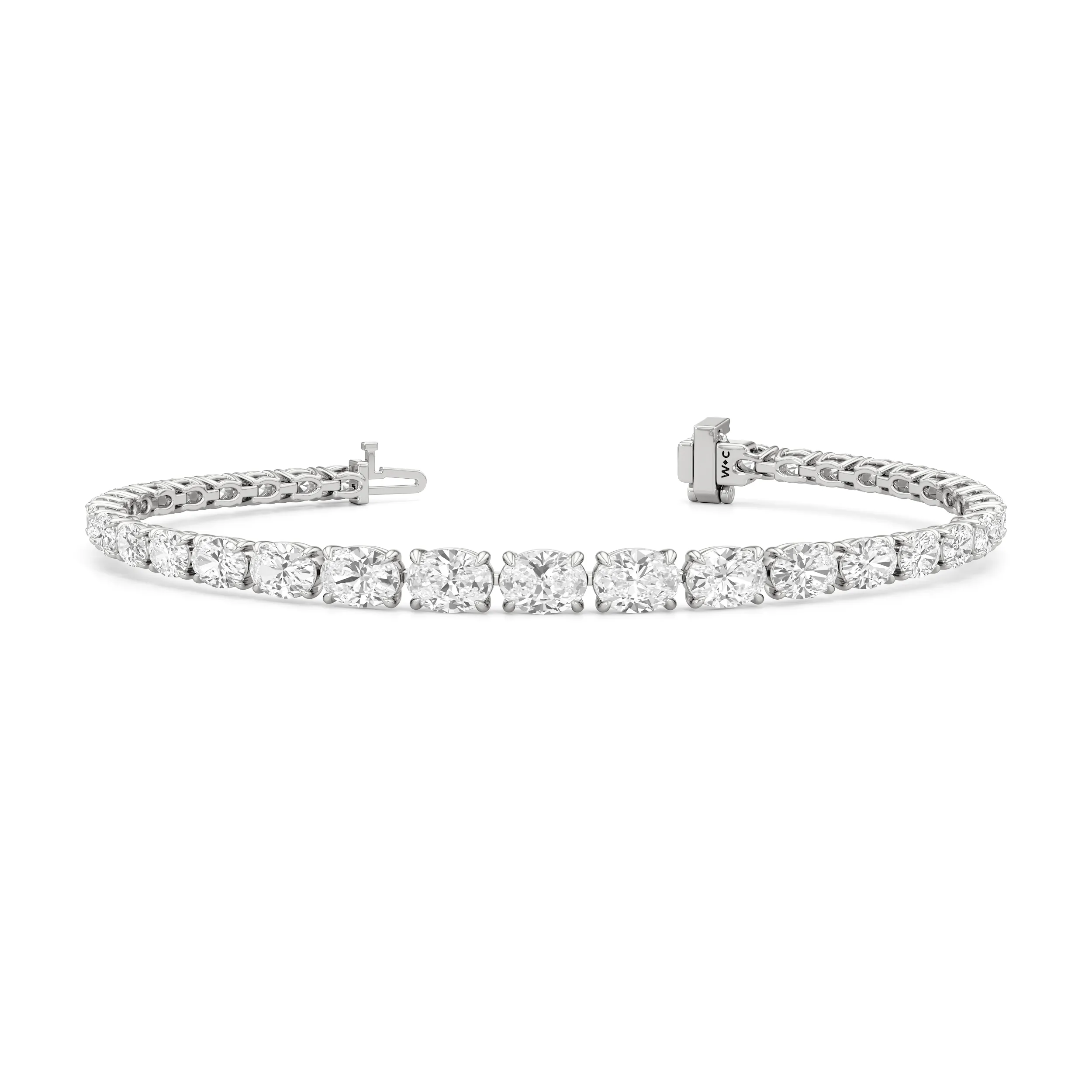 Graduating Oval Tennis Bracelet