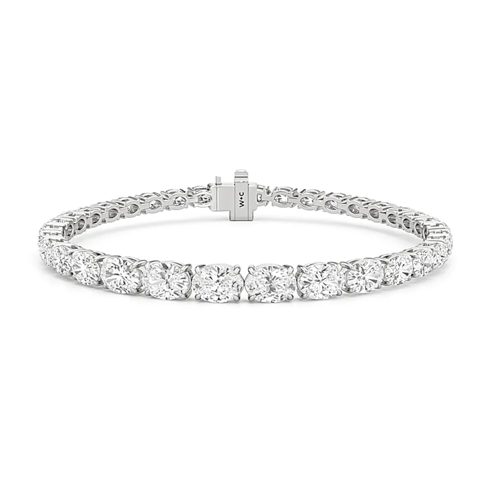 Graduating Oval Tennis Bracelet