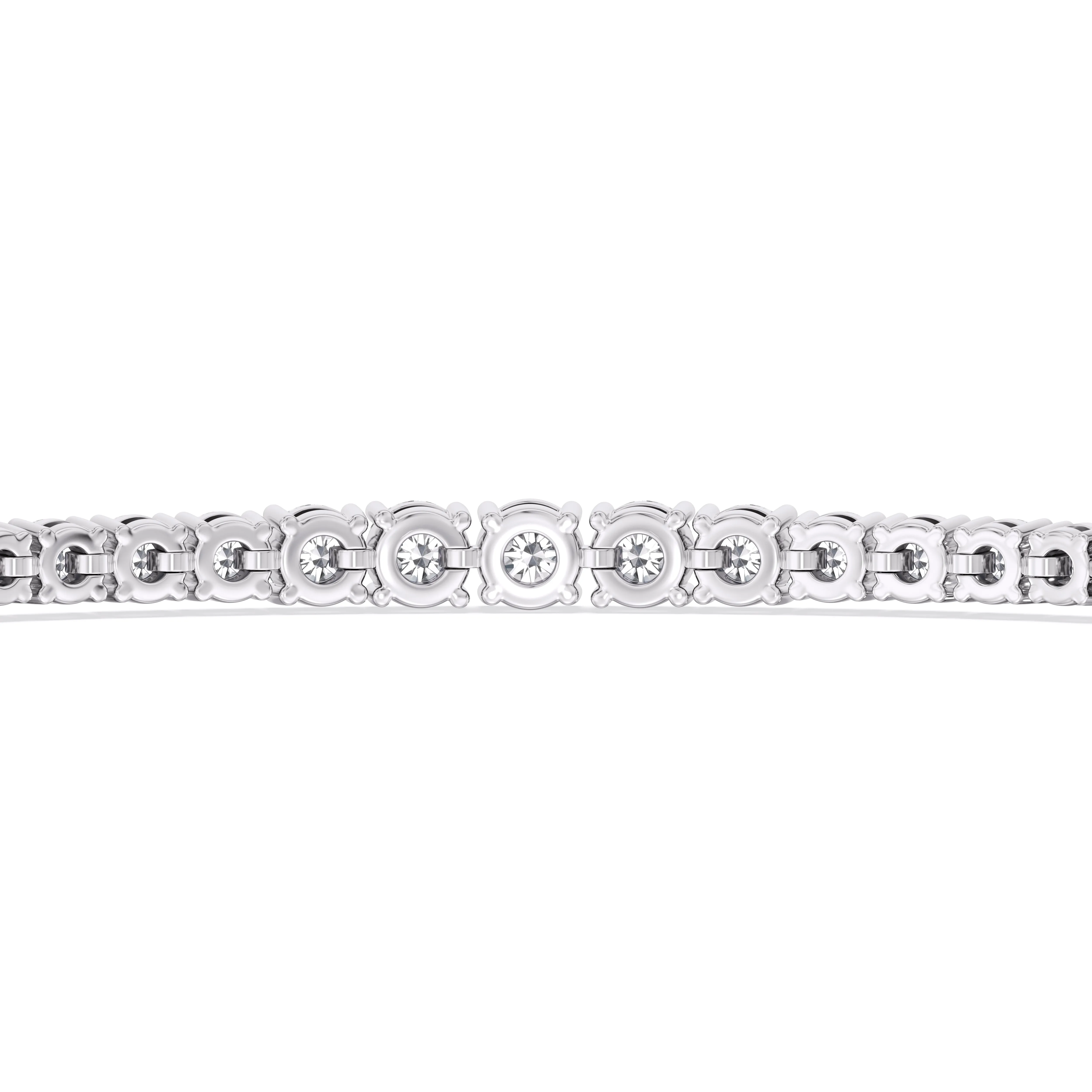 Graduating Tennis Lab Created Diamond Bolo Bracelet