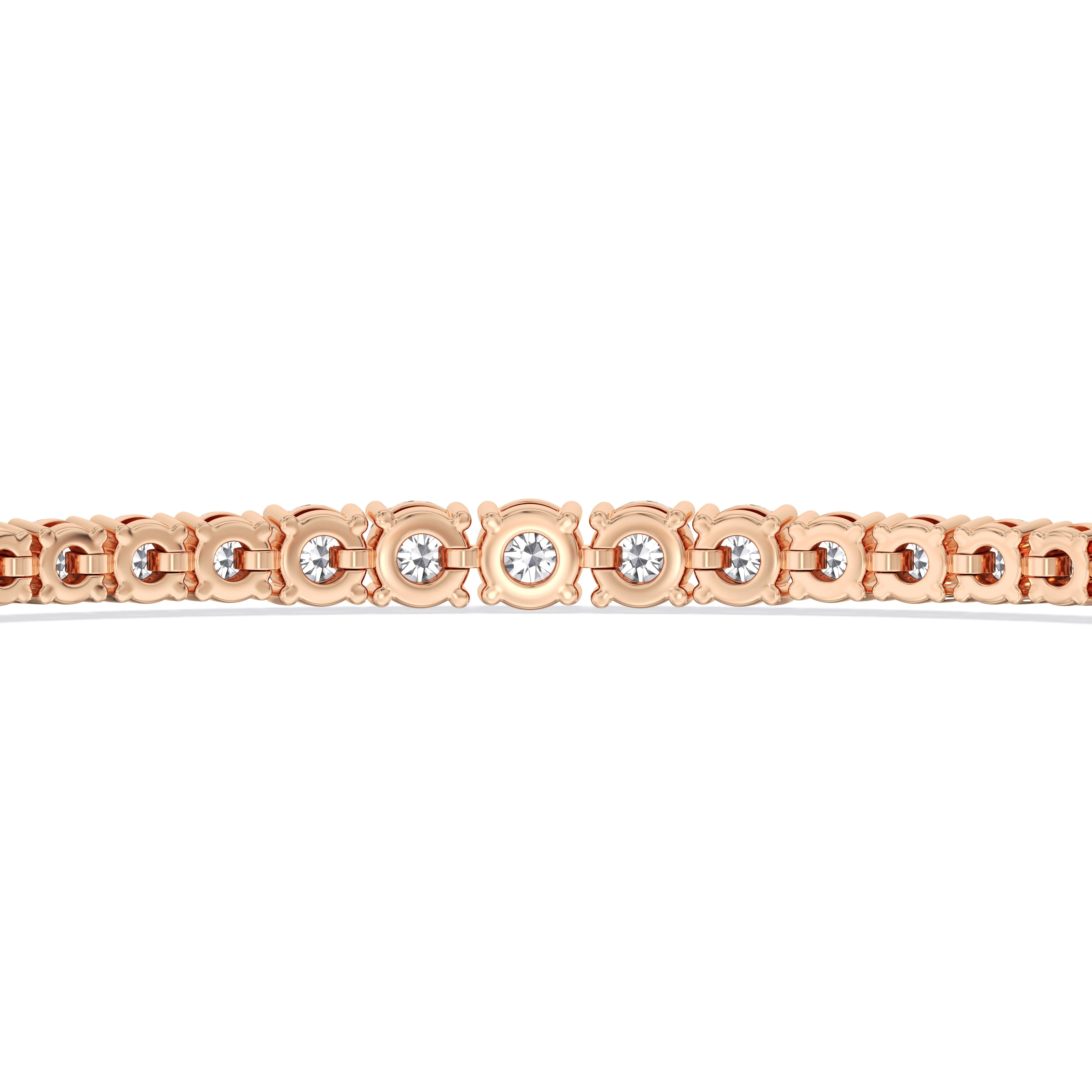 Graduating Tennis Lab Created Diamond Bolo Bracelet