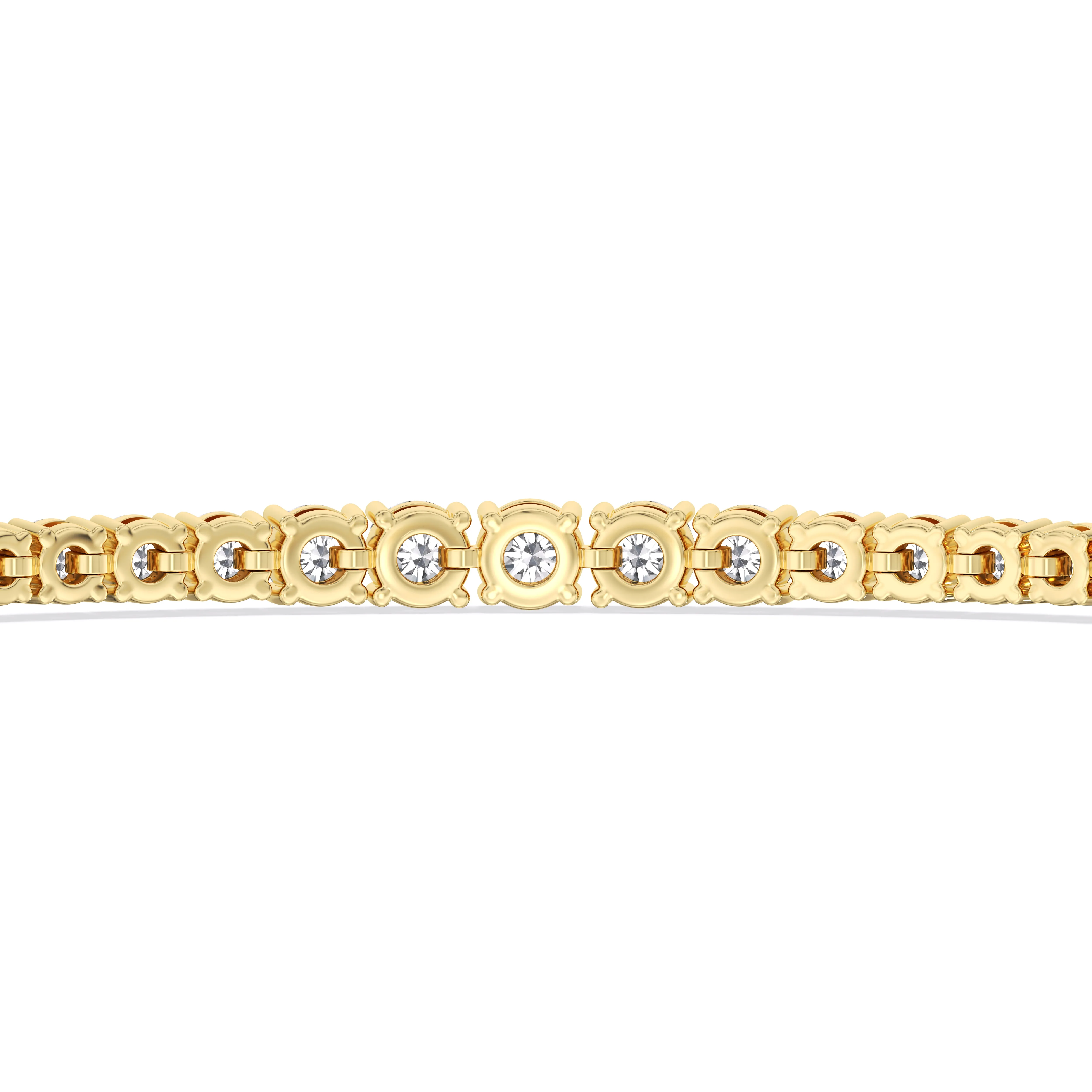 Graduating Tennis Lab Created Diamond Bolo Bracelet