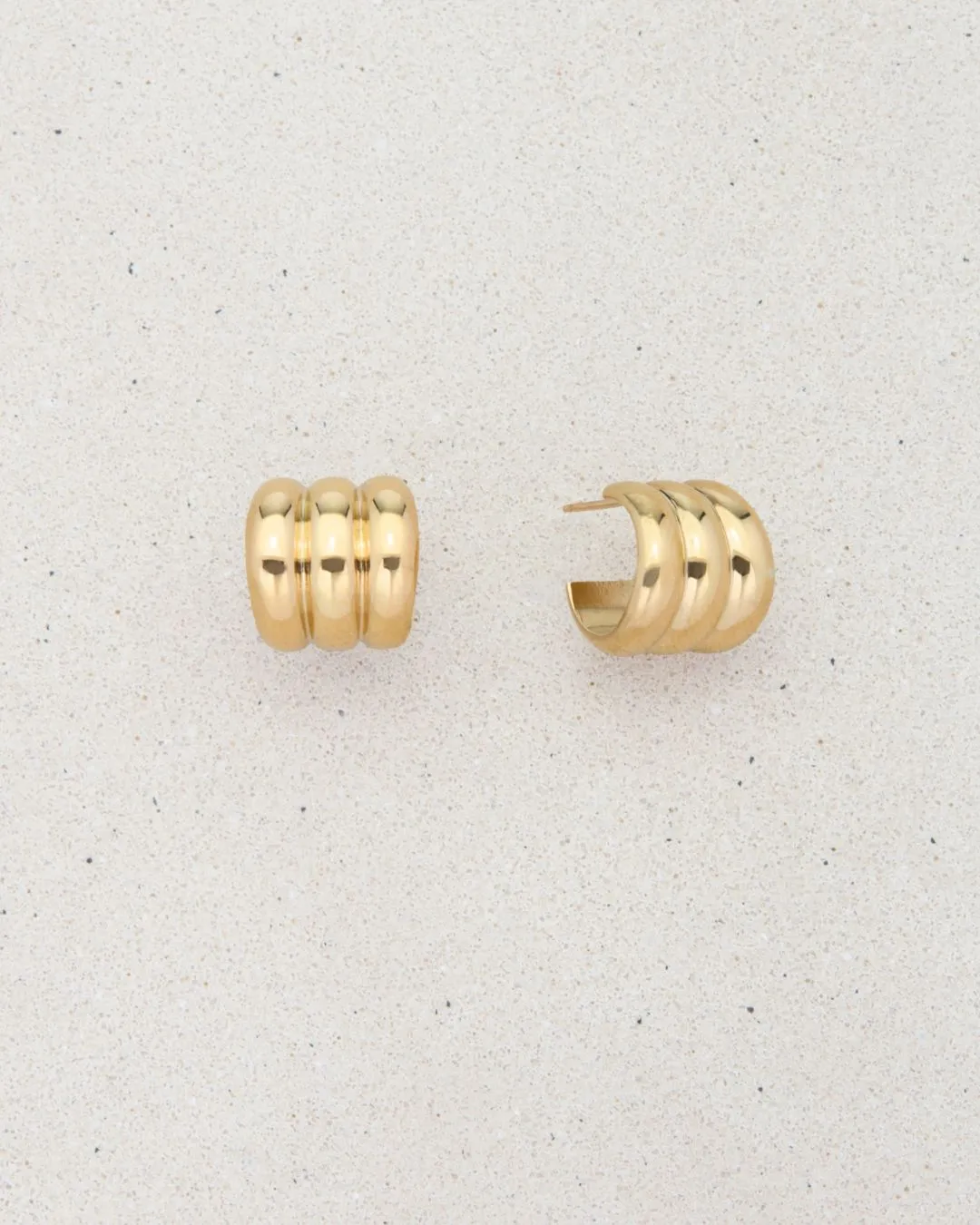GUGGENHEIM HOOP EARRINGS GOLD