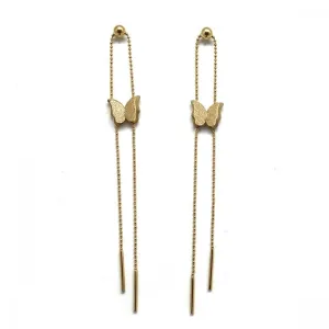 Habana Paris Long Butterfly Earrings