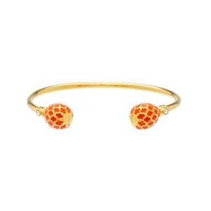 Halcyon Days Agama - Orange - Gold - Torque Bangle