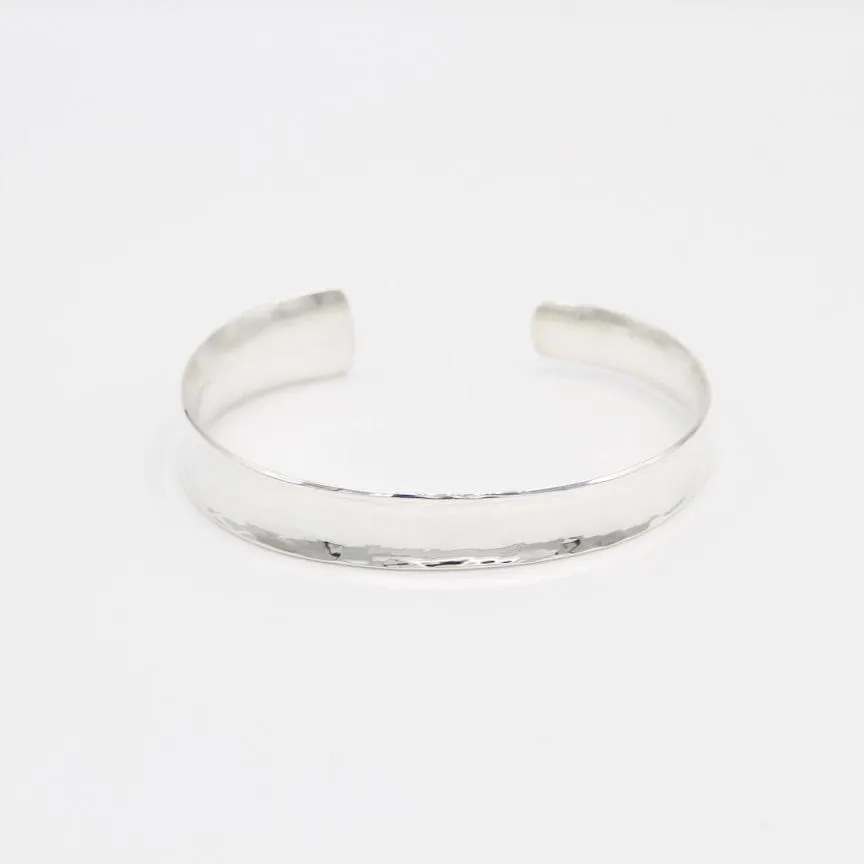 Hammered Concave Cuff