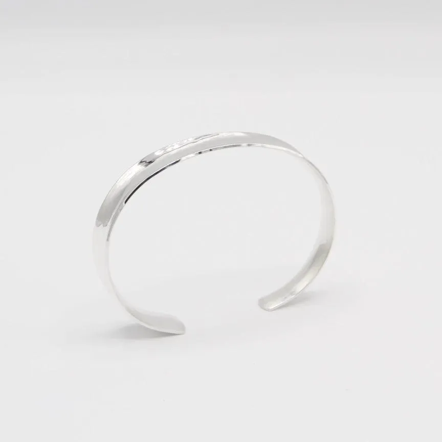 Hammered Concave Cuff