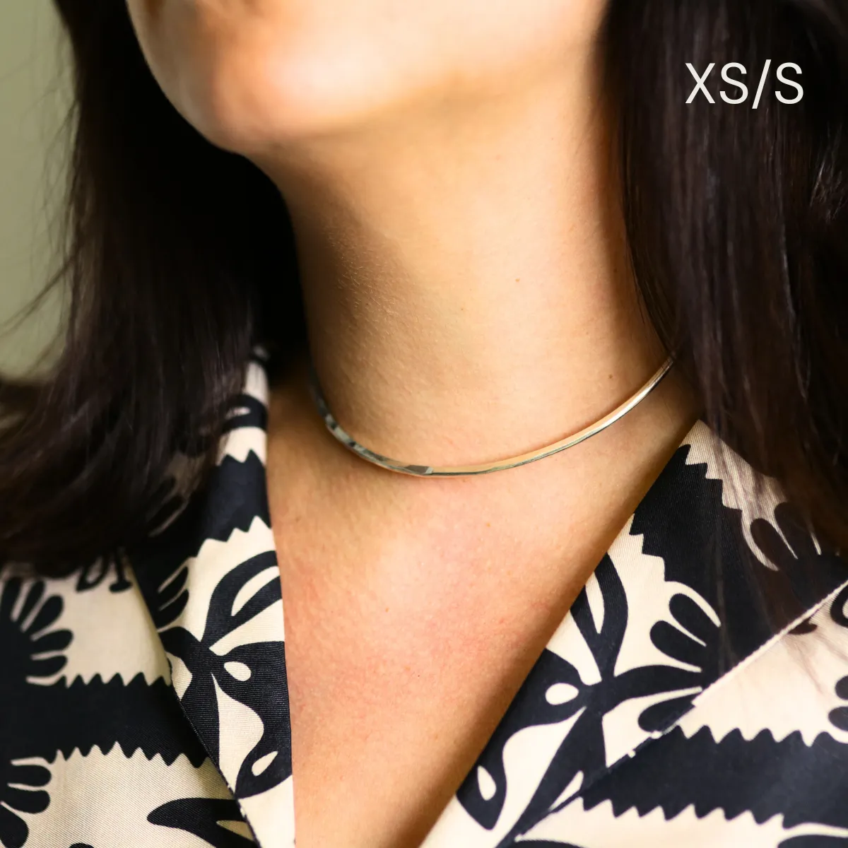Handmade Torque Necklace Sterling Silver
