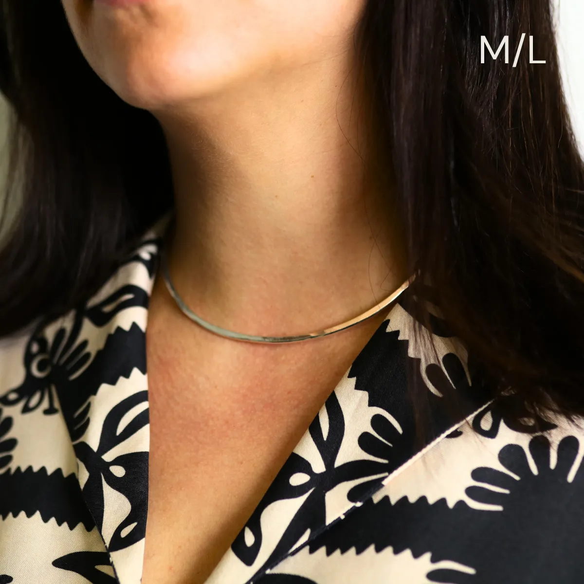 Handmade Torque Necklace Sterling Silver