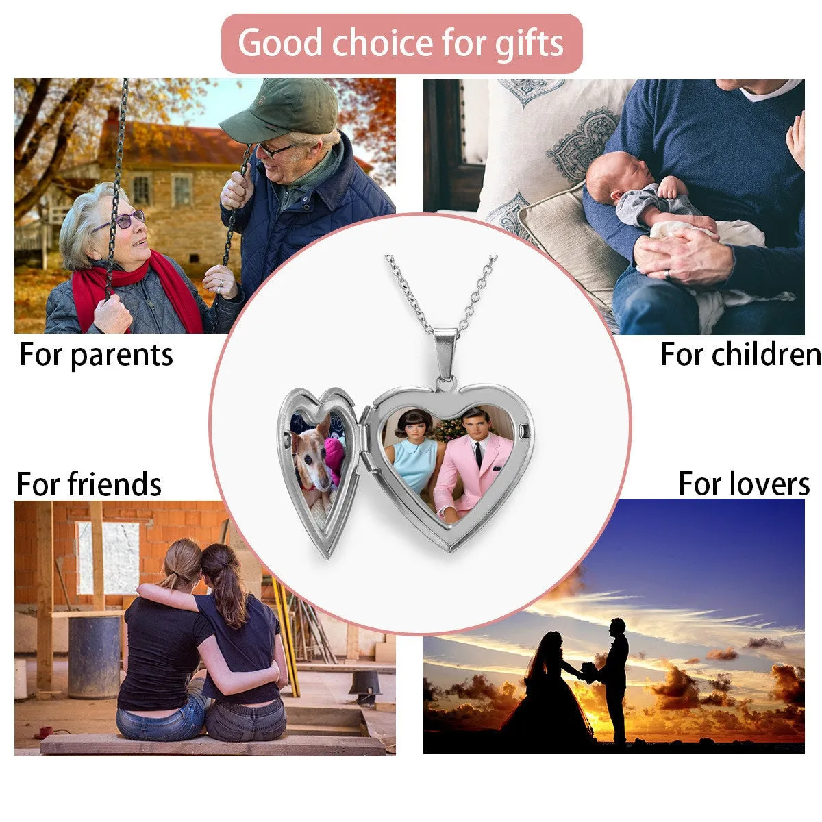 Heart Locket, Heart Locket Necklace, Heart Locket with photo, Custom Photo Locket, Silver Heart Locket, Custom heart locket, Heart Necklace