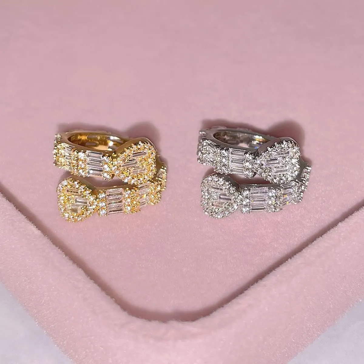 Heart Rings for Women Bling Iced Out Rings Cubic Zirconia Ring Men Women Engagement Wedding Promise Ring for Her Hip Hop Jewelry Size