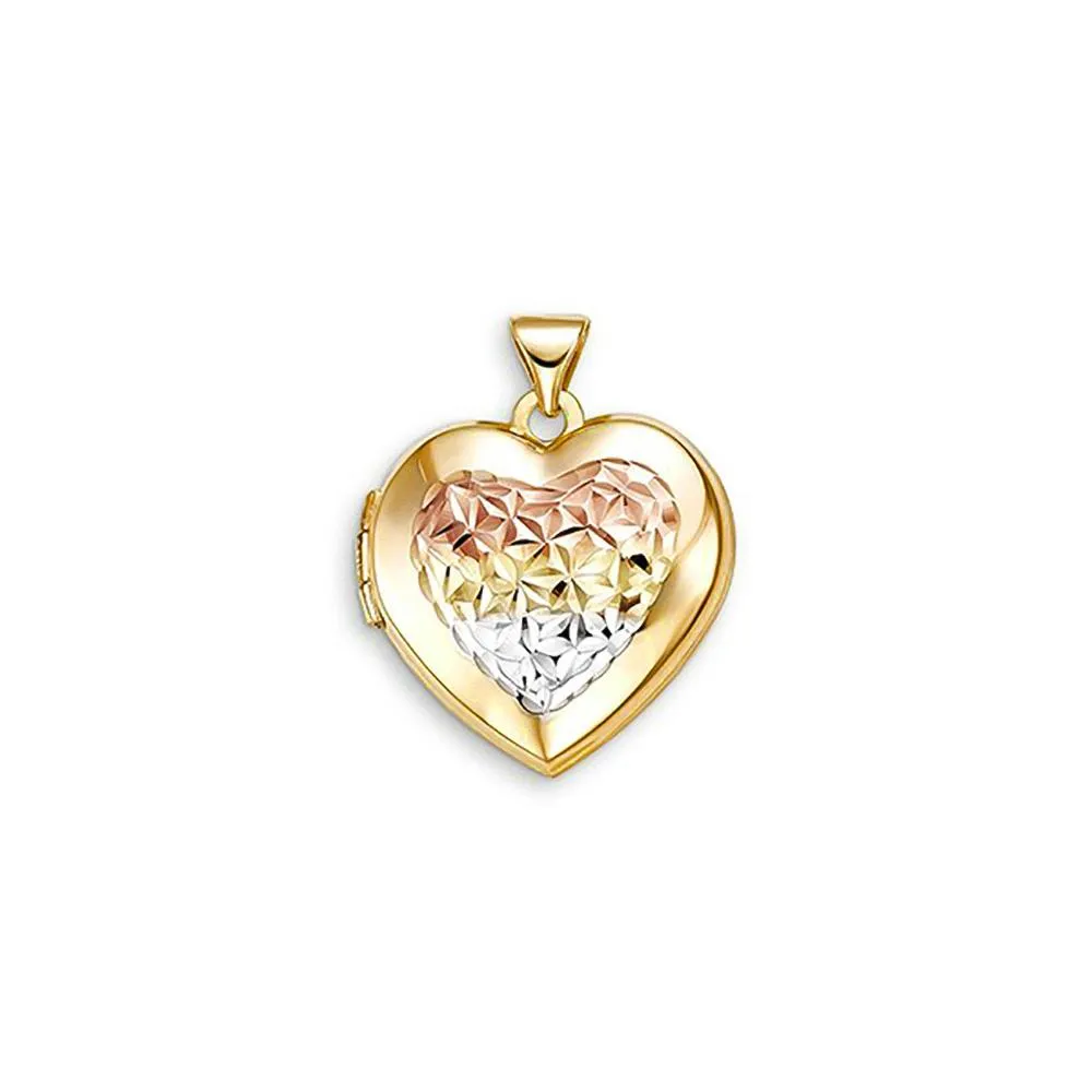 Heart Tri-color Locket