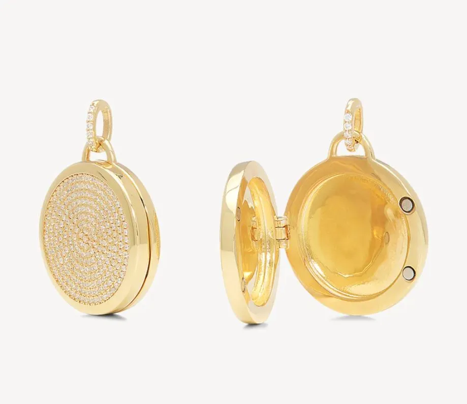 HILLBERG & BERK Keepsake Pavé Locket Charm