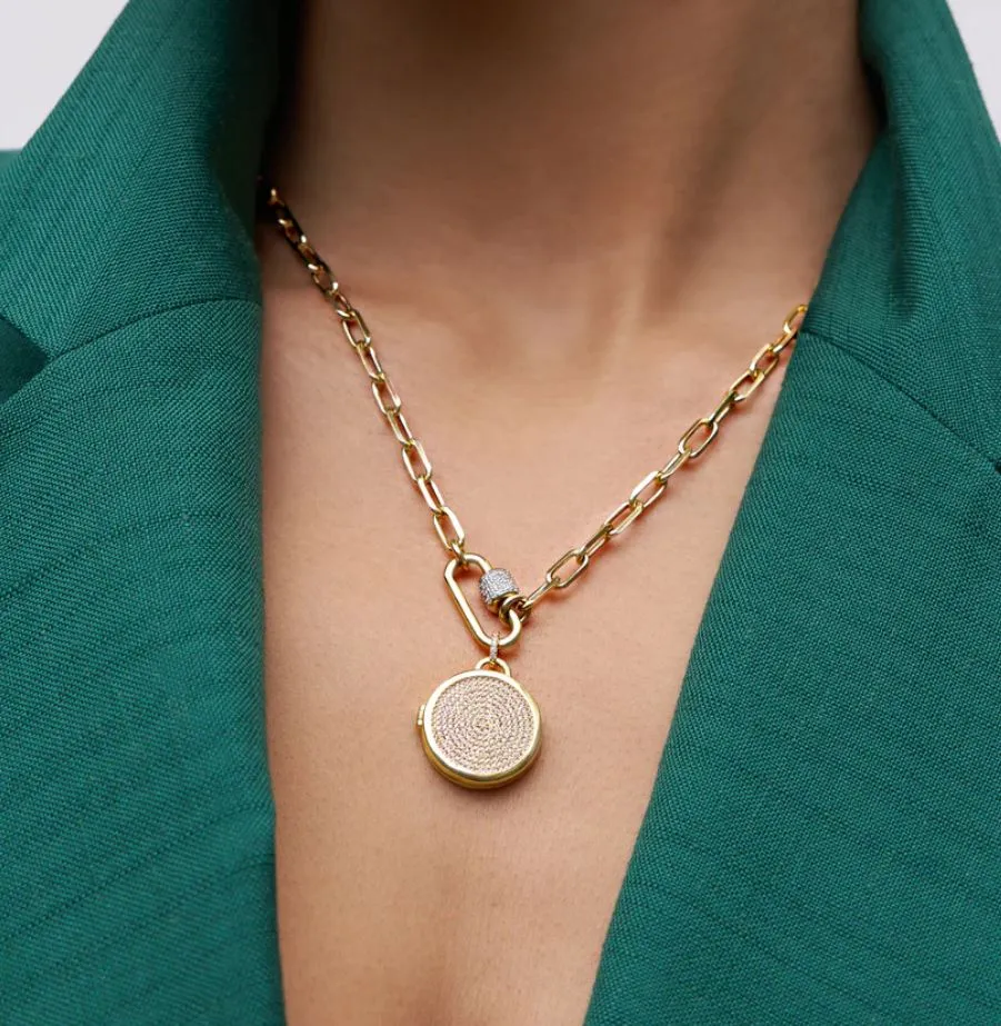 HILLBERG & BERK Keepsake Pavé Locket Charm
