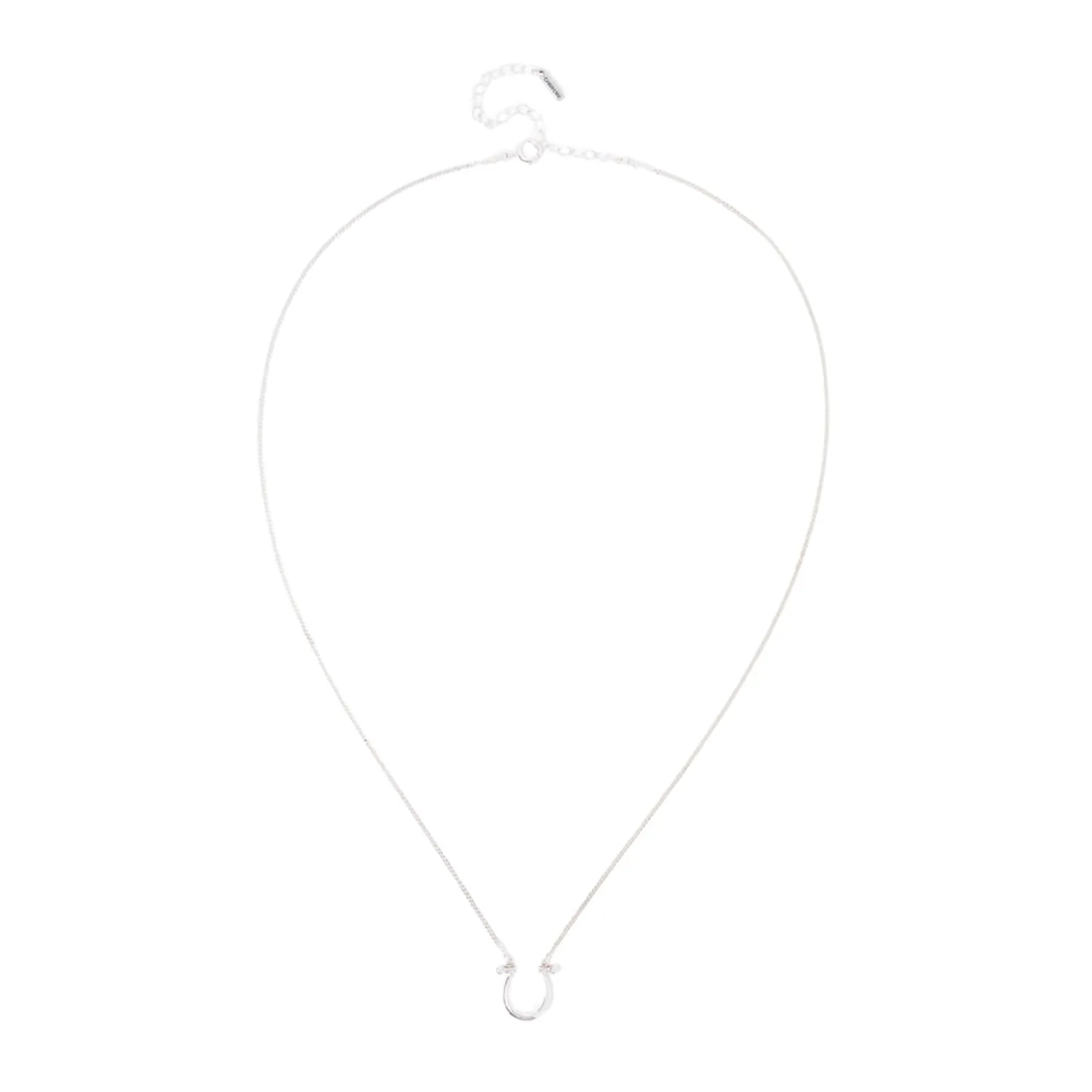 Horseshoe Necklace Silver