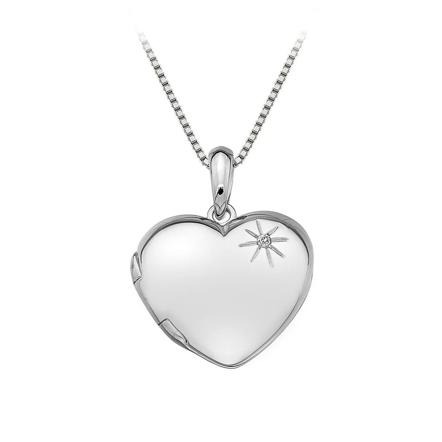 Hot Diamonds Memoirs Sterling Silver Heart Locket