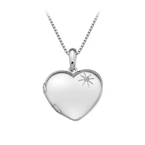 Hot Diamonds Memoirs Sterling Silver Heart Locket