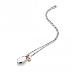 Hot Diamonds Memories Sterling Silver Rose Gold Plated Heart Locket