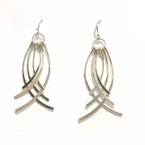 Interlacing Curve Hook Earrings