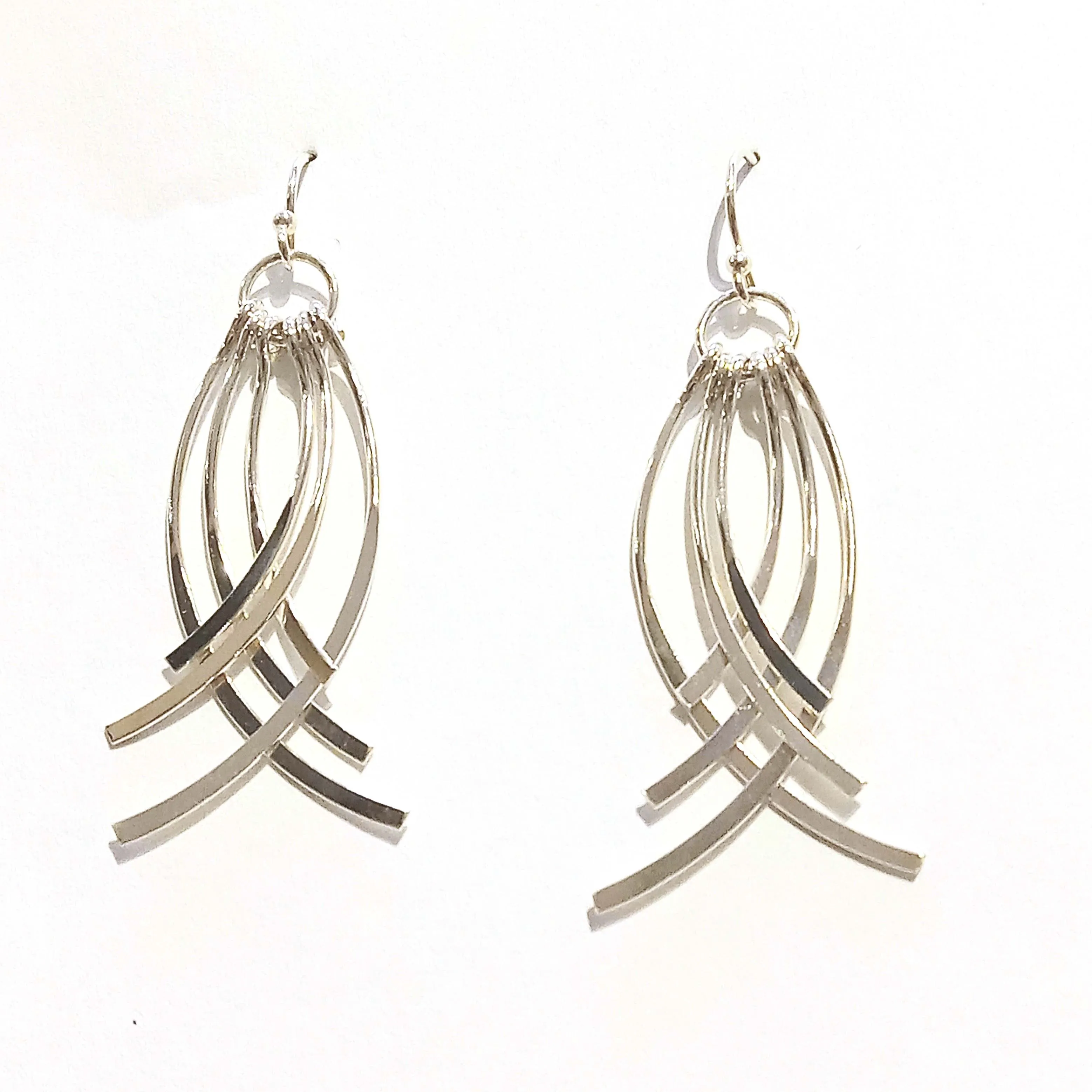 Interlacing Curve Hook Earrings