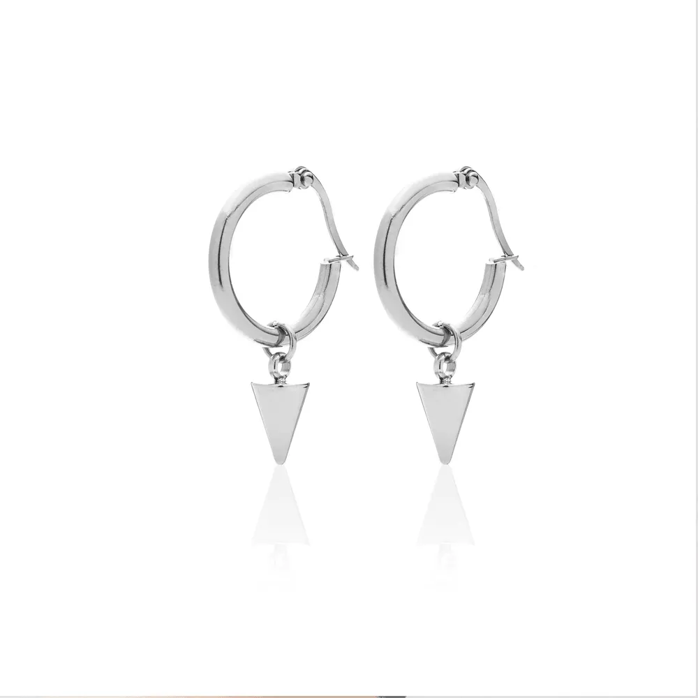 Kate Hoops / Earrings / Silver