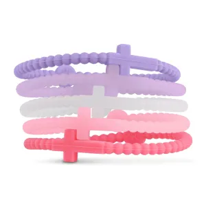 Kids Jesus Bracelets -Sweetheart  (Silicone Cross Bracelets)